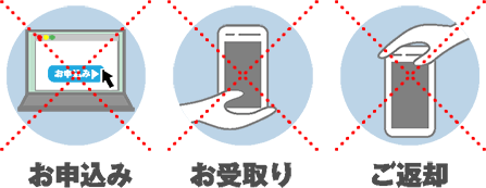 お申込み、お受取、ご返却が不要