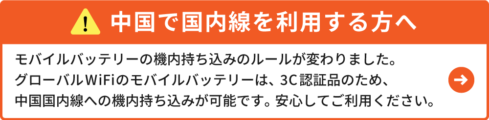 中国で国内線を利用する方へ