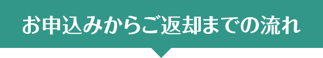 お申込みからご返却までの流れ