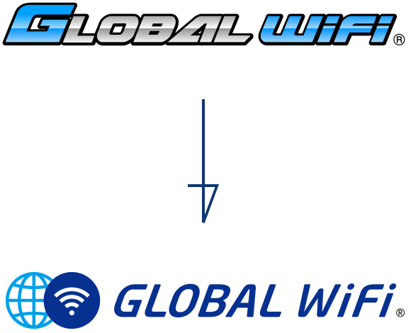 ブランドロゴ変更 海外wifiならグローバルwifi