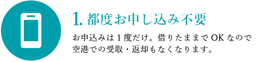 1.都度お申し込み不要