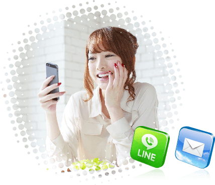 メールやLINE、無料電話アプリが使えるから、いつでも同行者や日本の家族や友人と連絡ができる！