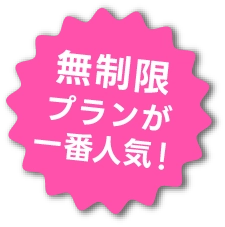 無制限プランが一番人気！