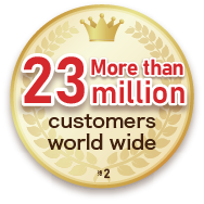 More than 23 million customers world wide
