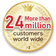 More than 24 million customers world wide