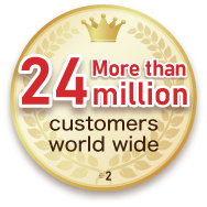 More than 24 million customers world wide